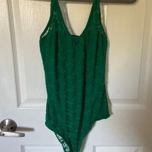 Green Lace Bodysuit